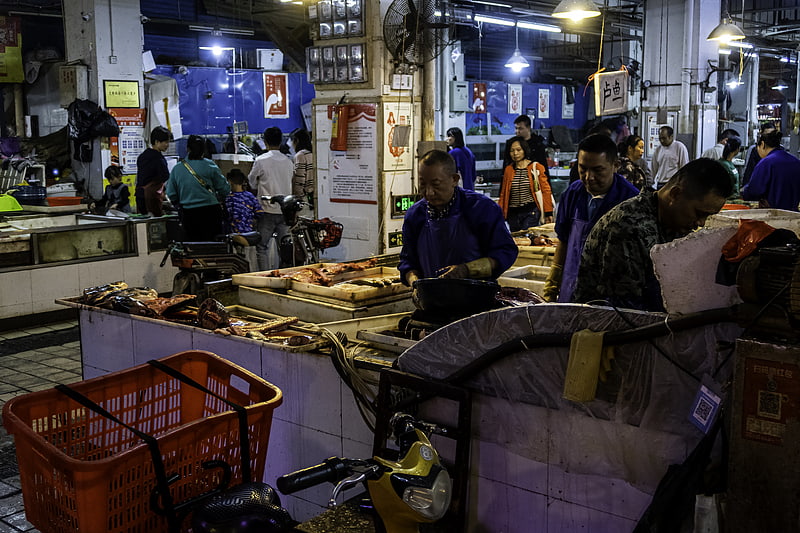 Mercado mayorista de mariscos de Huanan