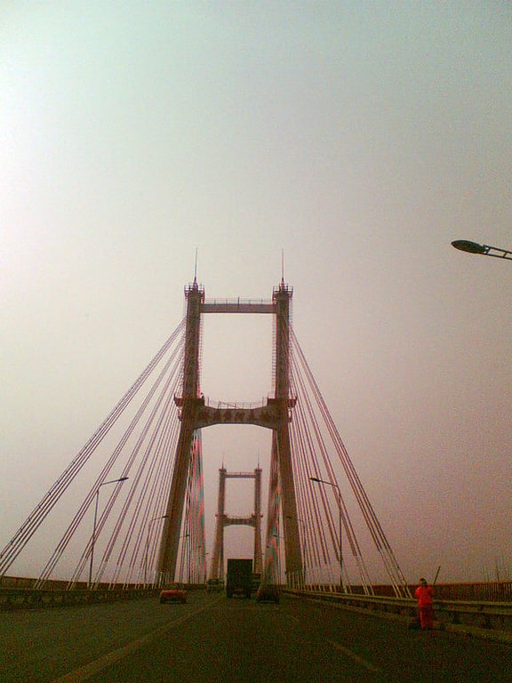 Cable-stayed bridge in Jinan, China