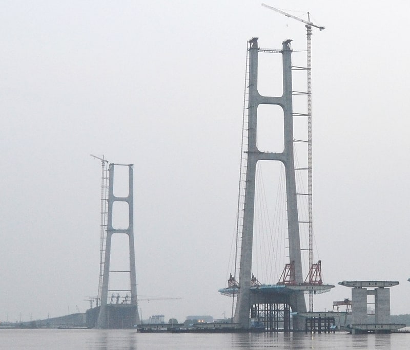 Cable-stayed bridge in Jiujiang, China