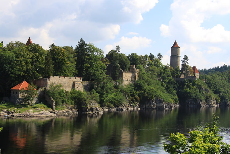 Castle in Zvíkovské Podhradí, Czech Republic