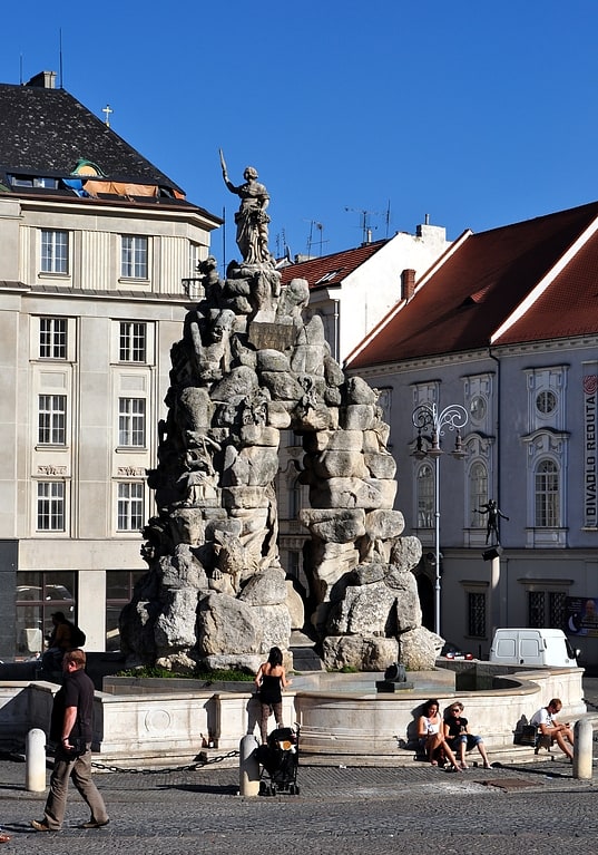 Fountain in Brno, Czech Republic