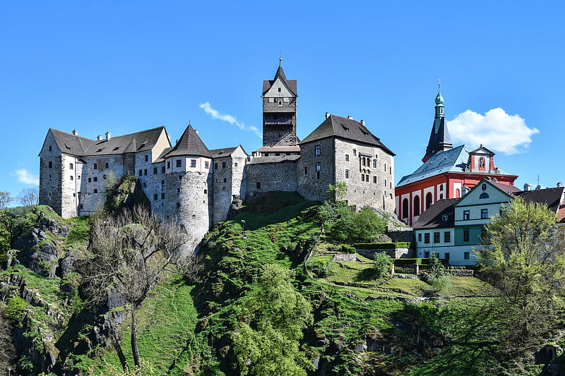 Schloss in Loket, Tschechien