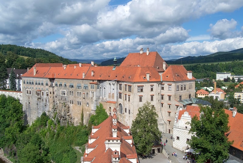 Castle in Český Krumlov, Czech Republic