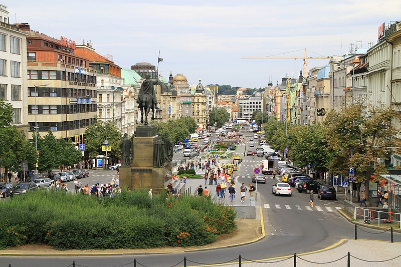 Plaza in Prague, Czech Republic