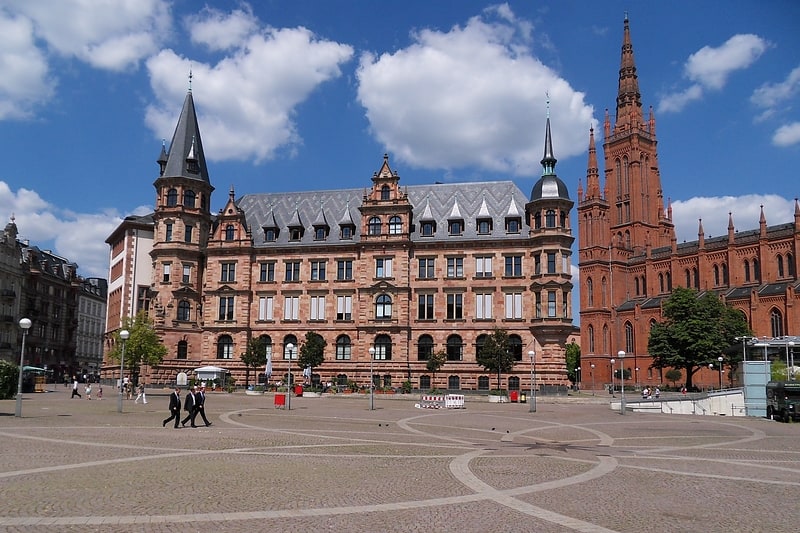 City or town hall in Wiesbaden, Germany