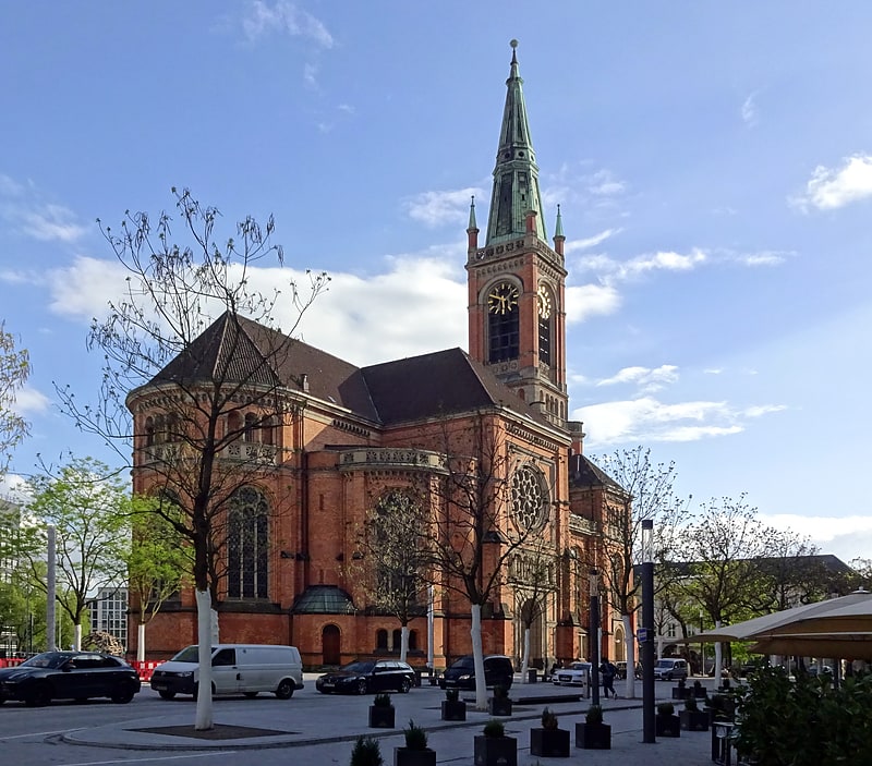 Protestant church in Düsseldorf, Germany