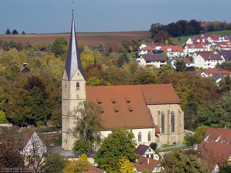 Kirche in Marbach am Neckar, Baden-Württemberg
