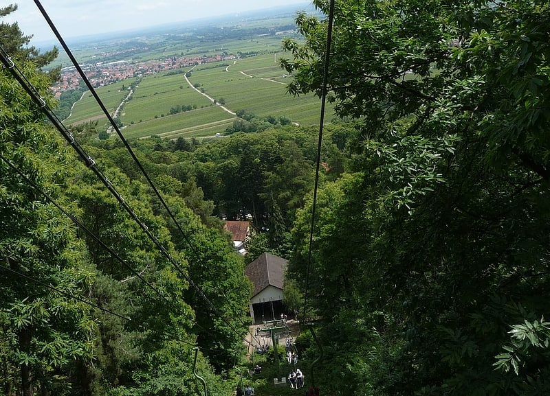 Mountain cable car in Edenkoben, Germany