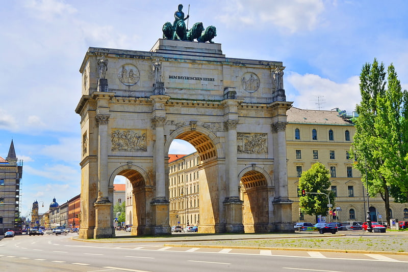 Lugar de interés histórico en Munich, Alemania