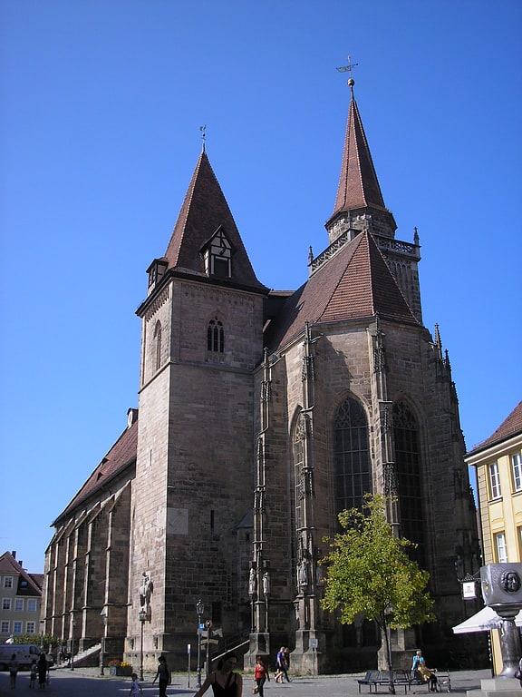 Evangelical church in Ansbach, Germany