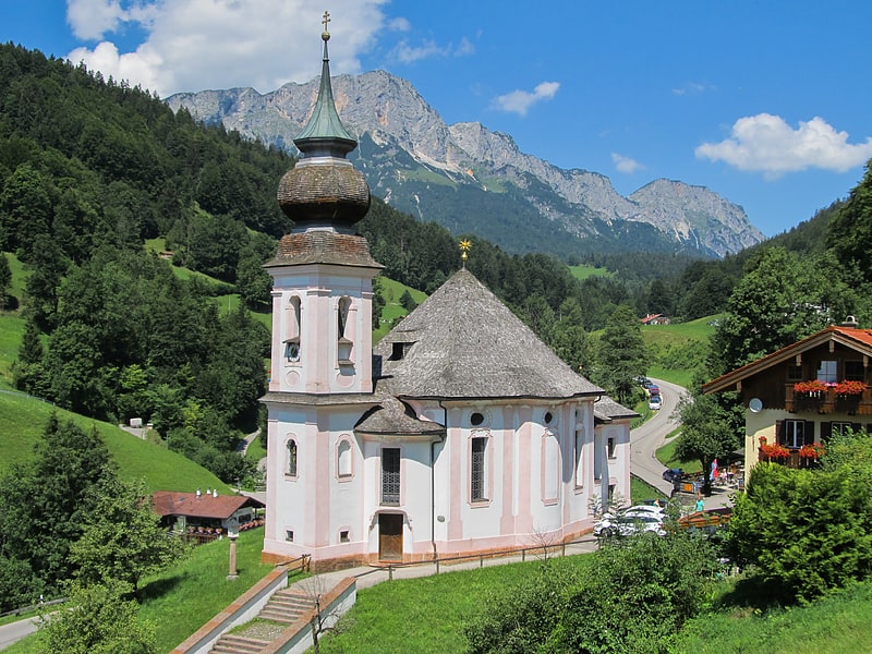 Katholische Kirche in Berchtesgaden, Bayern