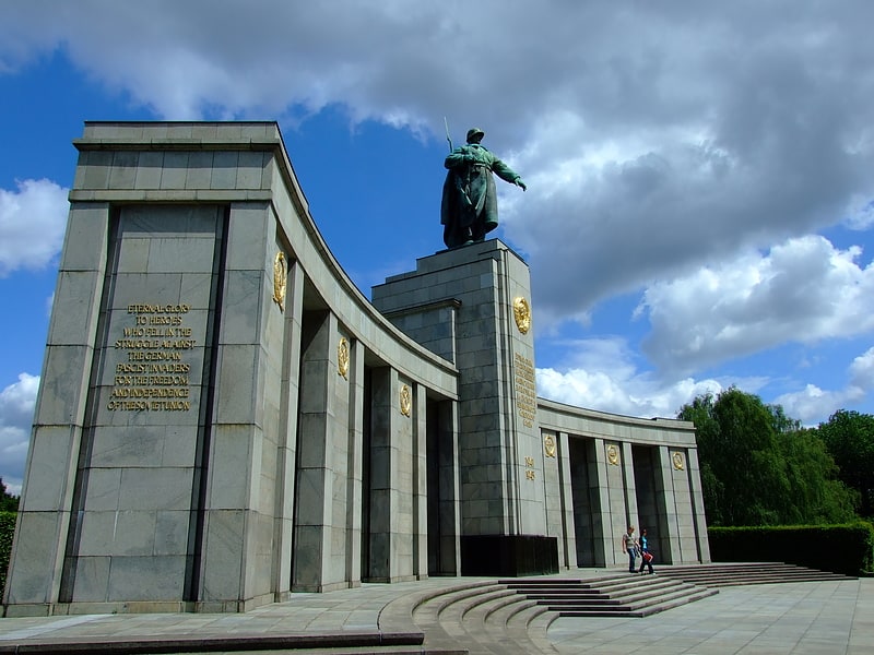 Memorial park in Berlin, Germany