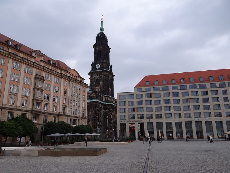 Église évangélique à Dresde, Allemagne