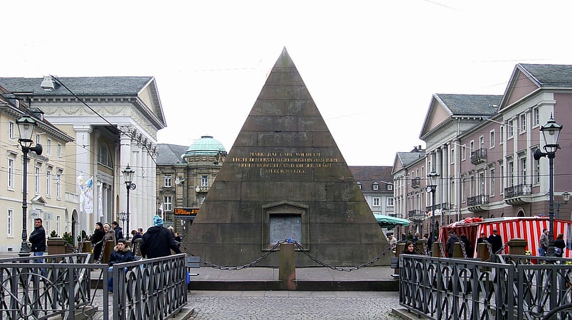 Historical landmark in Karlsruhe, Germany