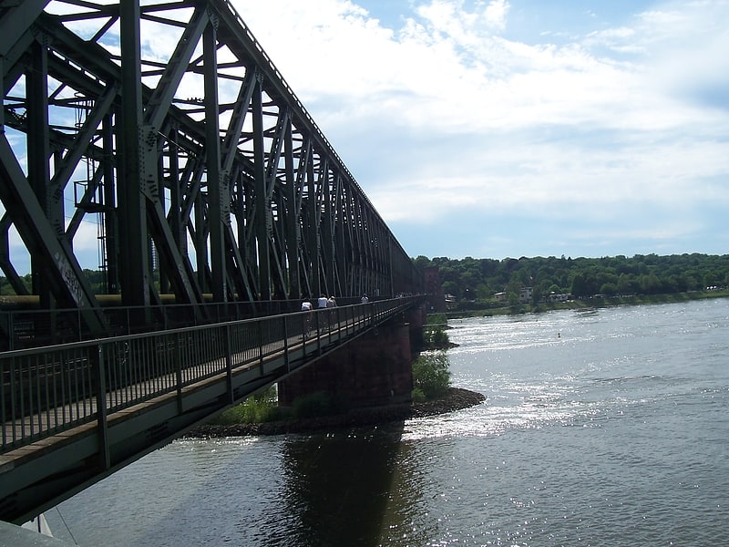 Truss bridge in Mainz, Germany