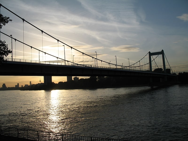 Suspension bridge in Cologne, Germany