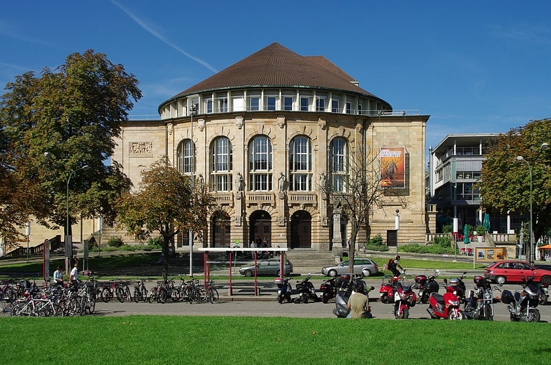 Theatergebäude in Freiburg im Breisgau, Baden-Württemberg