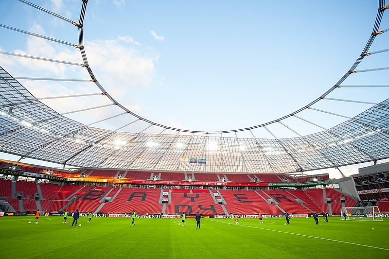 Stadion in Leverkusen, Nordrhein-Westfalen