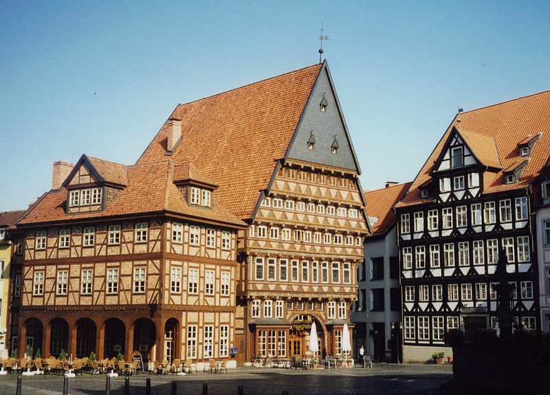 Historical landmark in Hildesheim, Germany