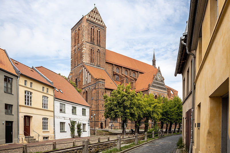 Protestant church in Wismar, Germany