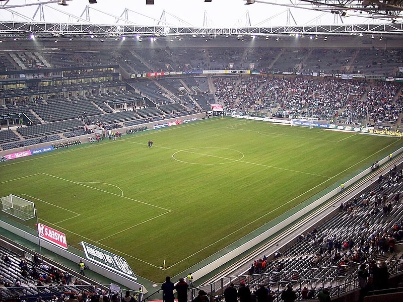Fußballstadion in Mönchengladbach, Nordrhein-Westfalen