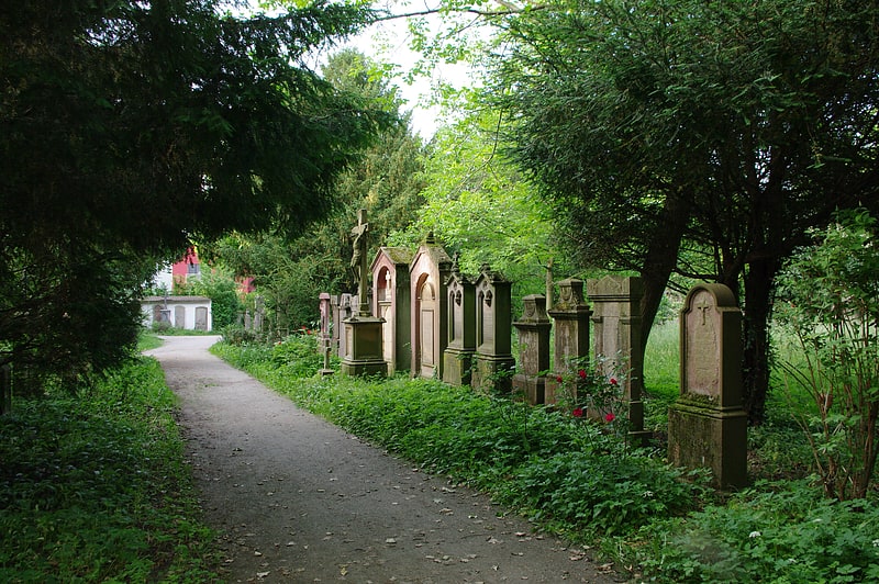 Friedhof in Freiburg im Breisgau, Baden-Württemberg