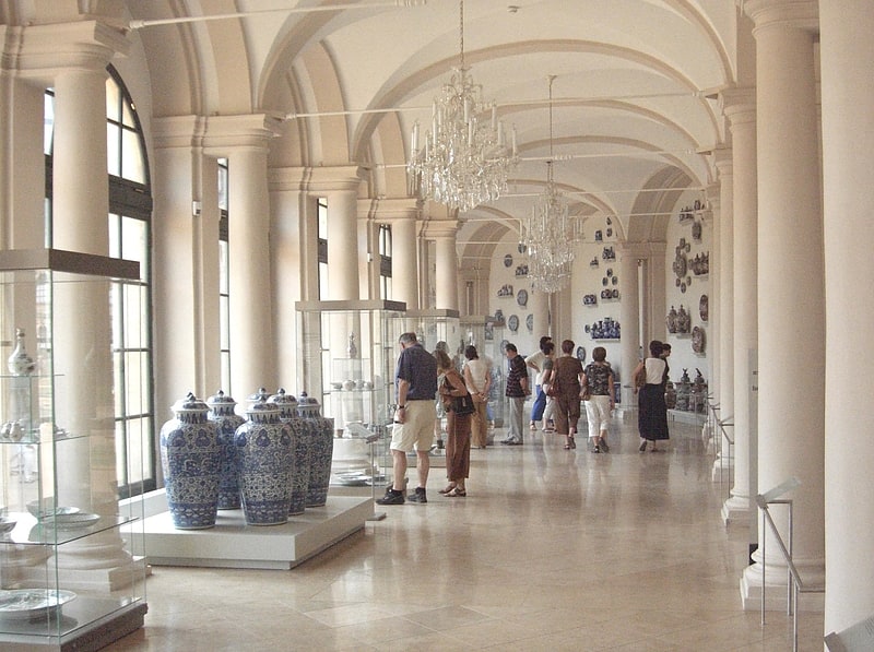 Colección de porcelana en el Palacio Zwinger