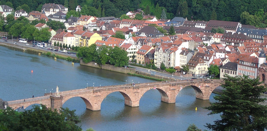 Arch bridge in Heidelberg, Germany