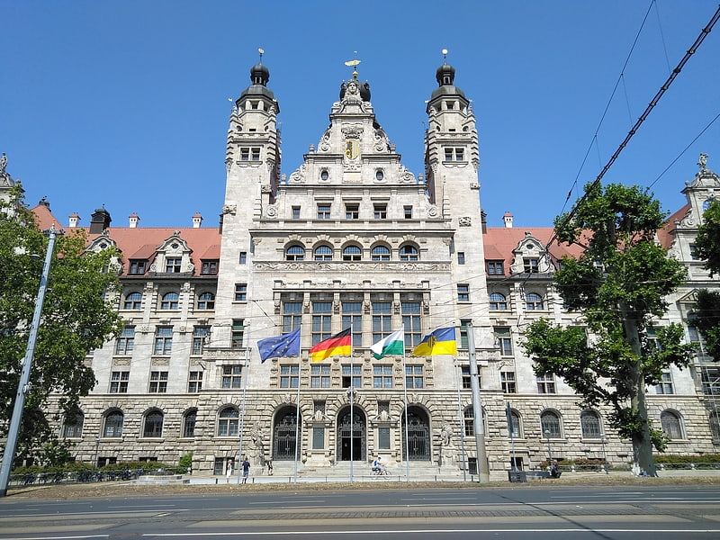 City or town hall in Leipzig, Germany