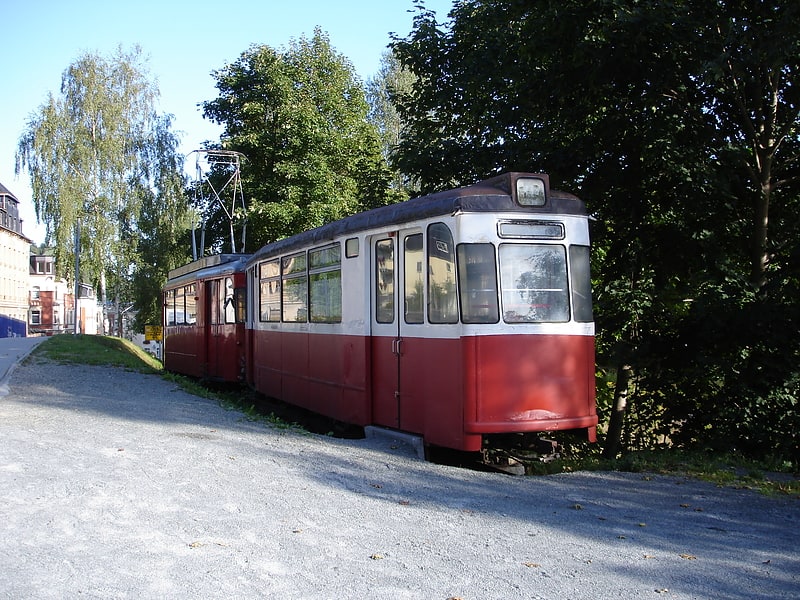 Triebwagen der Schmalspurbahn Klingenthal–Sachsenberg-Georgenthal