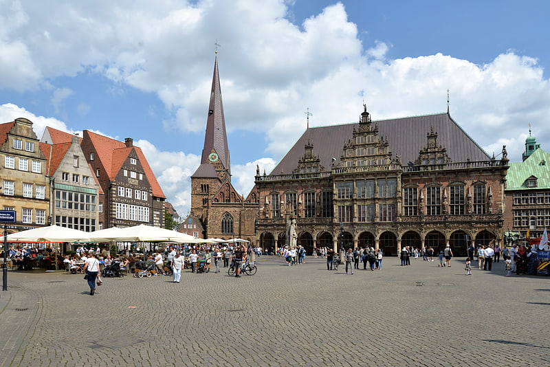 Historical landmark in Bremen, Germany