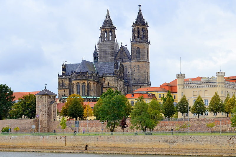Cathédrale à Magdebourg, Allemagne