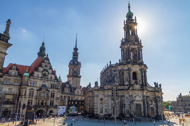 Historical landmark in Dresden, Germany