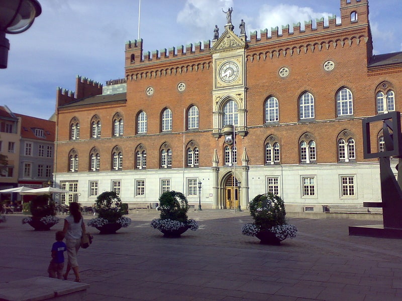City or town hall in Odense, Denmark