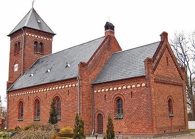 Church in Dannemare, Denmark