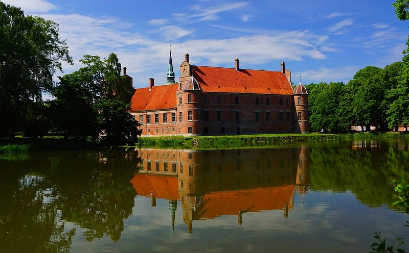 Schloss in Hornslet, Dänemark