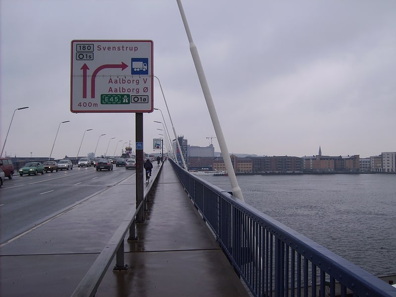 Klappbrücke in Nørresundby, Dänemark