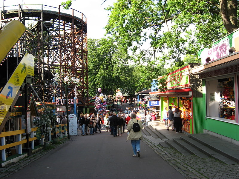 Amusement park in Klampenborg, Denmark