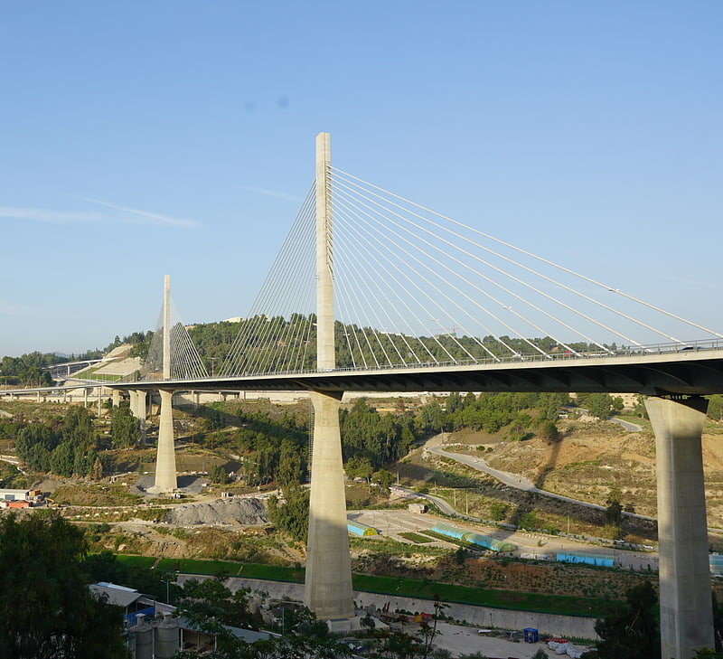 Cable-stayed bridge in Constantine, Algeria