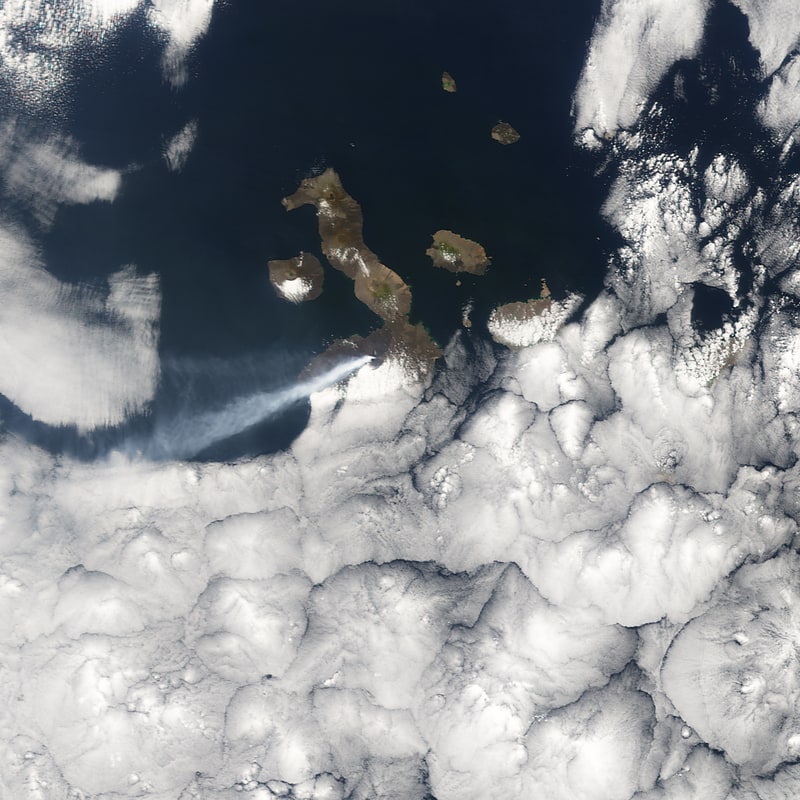 Shield volcano in Ecuador
