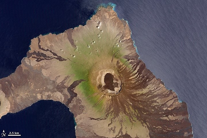 El pico más alto de las islas con una forma única