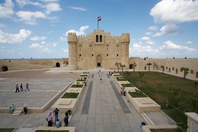 Fortaleza en Alejandría, Egipto