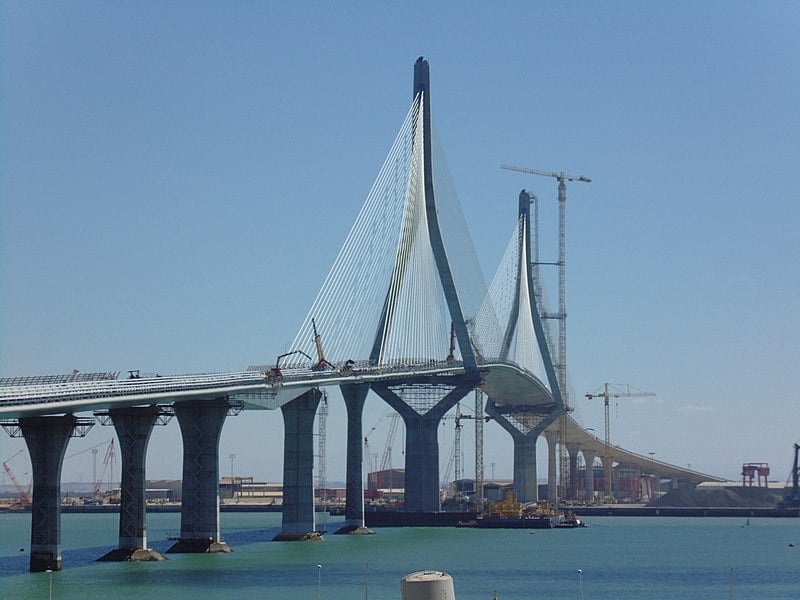 Cable-stayed bridge in Spain