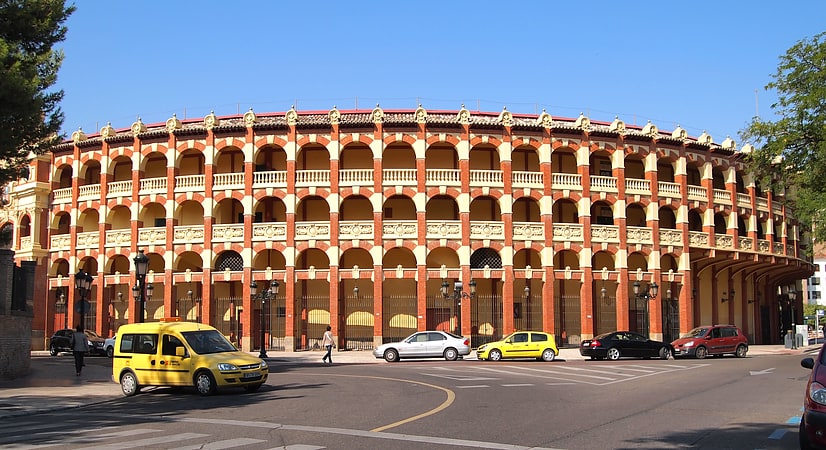 Plaza de toros en Zaragoza, España