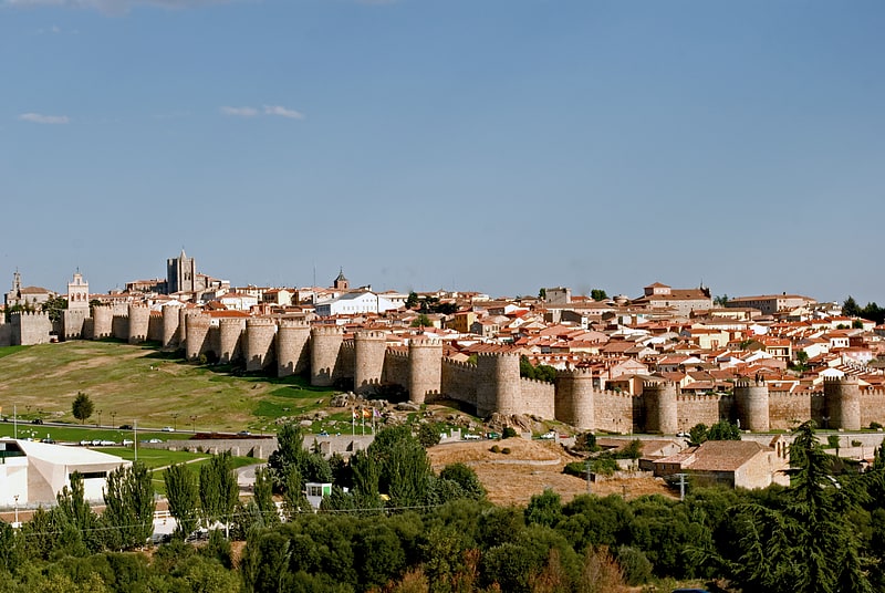 Miejsce historyczne w Ávila w Hiszpanii