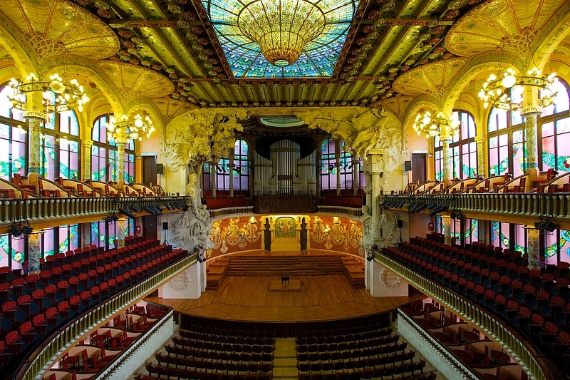 Concert hall in Barcelona, Spain