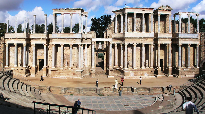 Ruinen eines römischen Amphitheaters