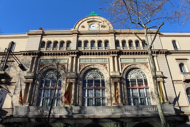 Opera house in Barcelona, Spain