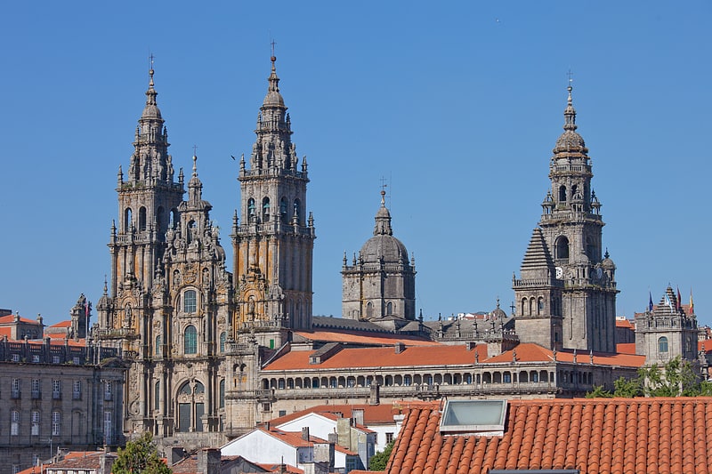 Catedral en Santiago de Compostela, España
