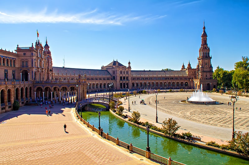Historical landmark in Seville, Spain